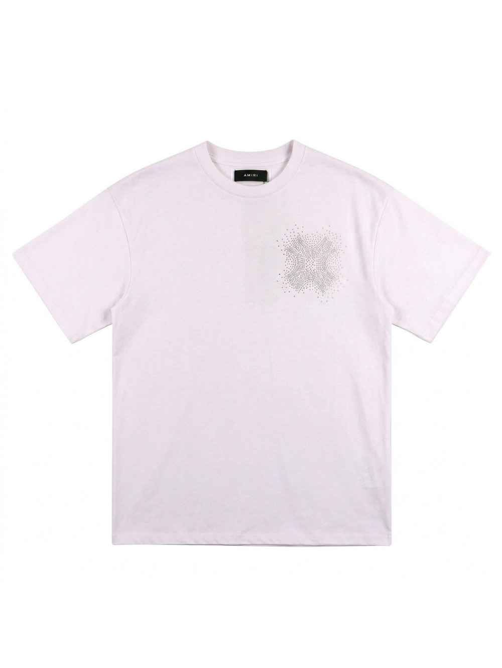 Amiri Rhinestone MA Cross T-Shirt - White